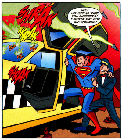 He can't say 'jet off' because this book is for kids.