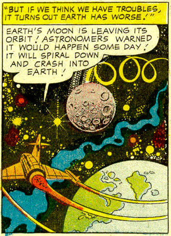 The moon's been waiting for this day for a long time. It's always hated the Earth.